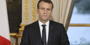 Ο Εμανουέλ Μακρόν (Φωτογραφία: AP/ Ludovic Marin)