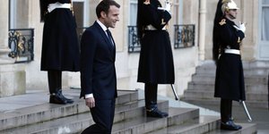 Ο Εμανουέλ Μακρόν (Φωτογραφία: AP/ Thibault Camus)