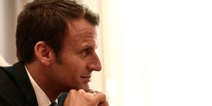 Ο Γάλλος Πρόεδρος Εμάνουελ Μακρόν κατά τη διάρκεια της επίσκεψής του στην Αθήνα/Φωτογραφία: Yorgos Karahalis