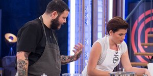 Μάγκυ Ταμπακάκη και Ανταμ Κοντοβάς (Φωτογραφία: Facebook @MasterChef)