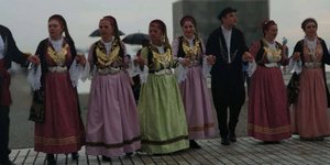 Με μουσική και χορό διαδήλωσαν για τη Μακεδονία (Φωτογραφία: ThessToday)