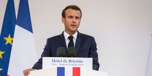Ο Εμμανουελ Μακρόν / Φωτογραφία AP images