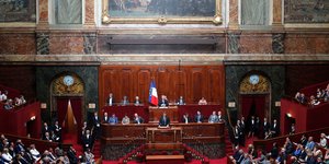 Ομιλία Εμμανουέλ Μακρόν/ Φωτογραφία AP images