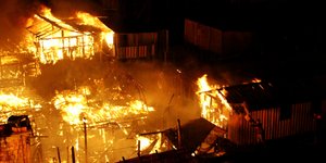 Τουλάχιστον 600 σπίτια αποτεφρώθηκαν στην πυρκαγιά που ξέσπασε σε φαβέλα (Φωτογραφία: ΑΡ/Edmar Barros)