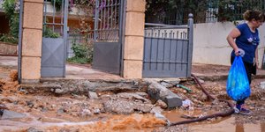 Πλημμύρες στη Μάνδρα/Φωτογραφία: Eurokinissi