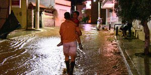 Πλημμύρες στη Μάνδρα/Φωτογραφία: Eurokinissi