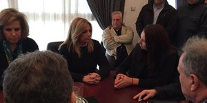 Επίσκεψη Φώφης Γεννηματά στη Μάνδρα