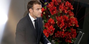 Ο Εμανουέλ Μακρόν (Φωτογραφία: AP Photo/Michael Sohn)