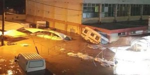 Μεγάλες καταστροφές στο Μαντούδι/ Φωτογραφία: Twitter