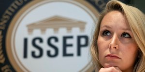 Η έναρξη λειτουργίας του ΙSSEP σηματοδοτεί την επιστροφή της ανεψιάς της Μαρίν Λεπέν στο προσκήνιο (Φωτογραφία: ΑΡ)