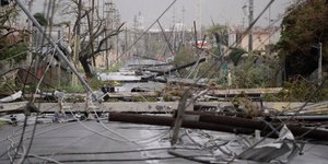 Πρόκειται για τον δεύτερο κυκλώνα που περνά από την περιοχή τον Σεπτέμβριο. (Φωτογραφίες: Carlos Giusti/ΑP)