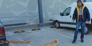 Ο άνεργος Μάριος και ο αδέσποτος σκύλος Μπούμπης θα περάσουν φτωχά Χριστούγεννα-Φωτογραφία: trikalazoom.gr