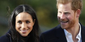 Ο πρίγκιπας Χάρι με την Μέγκαν Μαρκλ (Φωτογραφία: AP/ Frank Augstein)