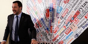 Ο Ματέο Σαλβίνι (Φωτογραφία: AP Photo/Gregorio Borgia)