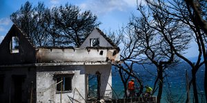 Σπίτι μετά την φωτιά στο Μάτι/ Φωτογραφία: Eurokinissi- ΚΑΡΑΓΙΑΝΝΗΣ ΜΙΧΑΛΗΣ