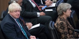 Σχέδιο ανατροπής της Μέι από τον Τζόνσον αποκαλύπτουν βρετανικά ΜΜΕ -Φωτογραφία αρχείου: AP Photo/Mary Altaffer