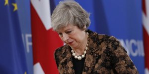 Η Τερέζα Μέι/ Φωτογραφία: AP- Alastair Grant
