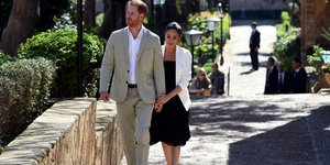 Πρίγκιπας Χάρι και Μέγκαν Μαρκλ στο Μαρόκο. Φωτογραφία: AP