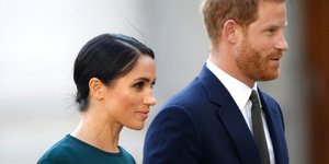 Ο πρίγκιπας Χάρι και η σύζυγός του Μέγκαν Μαρκλ. Φωτογραφία: AP