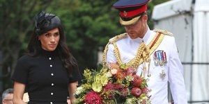 Η Μέγκαν Μαρκλ στην Αυστραλία με τον Πρίγκιπα Χάρι/ Φωτογραφία: AP