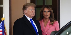  Μελάνια Τραμπ με τον σύζυγό της