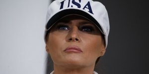 Η Μελάνια Τραμπ/ Φωτογραφία: AP- Evan Vucci 