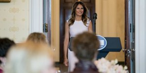 Η Μελάνια Τραμπ (Φωτογραφία: AP/ Andrew Harnik)