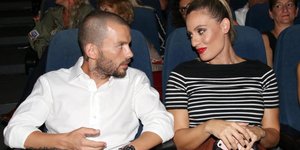 Η Ελεονώρα Μελέτη με το σύντροφό της Θοδωρή Μαροσούλη. Φωτογραφία: ndpphotos