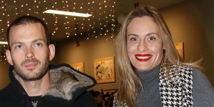 Η Ελεονώρα Μελέτη και ο Θοδωρής Μαροσούλης/ Φωτογραφία: NDP Photo Agency