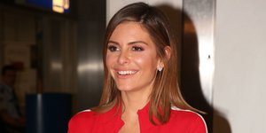 Η Μαρία Μενούνος στο αεροδρόμιο /Φωτογραφία: NDP Photo Agency