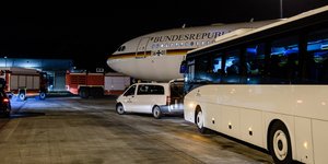 Το αεροσκάφος της Ανγκελα Μέρκελ / Φωτογραφία: EPA/CLEMENS BILAN