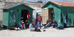 Μετανάστες στη Χίο