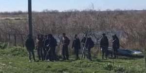 Η στιγμή της άφιξης της ομάδας μεταναστών στον Εβρο / Φωτογραφία: Facebook