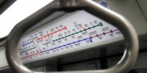 Μέσα σε συρμό του Μετρό 