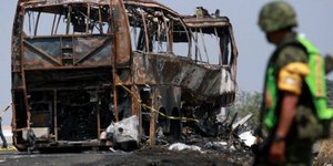 Φρικτό τροχαίο στο Μεξικό -36 άνθρωποι κάηκαν ζωντανοί σε σύγκρουση λεωφορείου μ