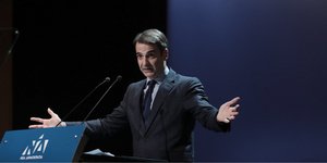 Ο πρόεδρος της ΝΔ Κυριάκος Μητσοτάκης σε ομιλία του / Φωτογραφία: Intimenews: ΛΙΑΚΟΣ ΓΙΑΝΝΗΣ