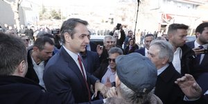 Περιοδεία του Κυριάκου Μητσοτάκη /Φωτογραφία Eurokinissi