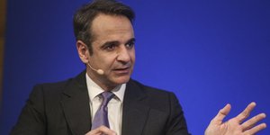 Ο πρόεδρος της ΝΔ Κυριάκος Μητσοτάκης στο Ελληνοαμερικανικό Επιμελητήριο -Φωτογραφία: Nikos Libertas / SOOC