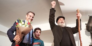 Ο Κυριάκος Μητσοτάκης στην ομιλία του στο Ιλιον -Φωτογραφία: intimenews/ΠΑΠΑΜΗΤΣΟΣ ΔΗΜΗΤΡΗΣ