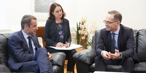 Κυριάκος Μητσοτάκης & Χάικο Μάας (Φωτογραφία: ΝΔ)