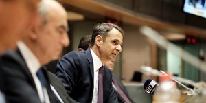 Ο Κυριάκος Μητσοτάκης στις Βρυξέλλες/Φωτογραφία: IntimeNews