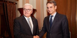 Ο Γερμανός πρόεδρος με τον Κυριάκο Μητσοτάκη -Φωτογραφία: Intimenews/Γρ. Τύπου ΝΔ/ΠΑΠΑΜΗΤΣΟΣ ΔΗΜΗΤΡΗΣ