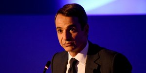 Ο Κυριάκος Μητσοτάκης στην συνέντευξη Τύπου της ΔΕΘ -Φωτογραφία: Intimenews/ΠΑΠΑΝΙΚΟΣ ΓΙΑΝΝΗΣ 