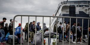 Αποσυμφόρηση της Μόριας -Φωτογραφίες: EUROKINISSI/ΗΛΙΑΣ ΜΑΡΚΟΥ
