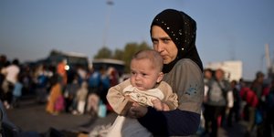 πρόσφυγες στη Μόρια/Φωτογραφία: AP
