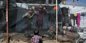 πρόσφυγες στη Μόρια/Φωτογραφία: AP