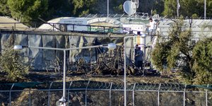 44χρονος συνελήφθη για εμπρησμό και επεισόδια στη Μόρια (Φωτογραφία αρχείου: EUROKINISSI)