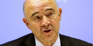 Ο Ευρωπαίος Επίτροπος Πιερ Μοσκοβισί/ Φωτογραφία: Thanassis Stavrakis/AP