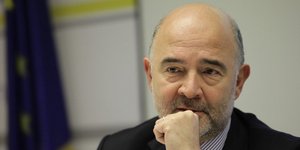 Ο ευρωπαίος επίτροπος Πιερ Μοσκοβισί/Φωτογραφία: Eurokinissi