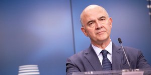 Ο Ευρωπαίος επίτροπος Πιερ Μοσκοβισί/Φωτογραφία: ΑΡ